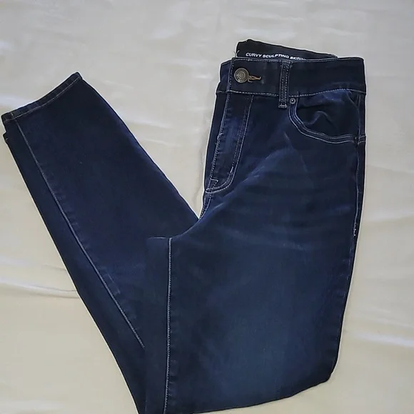 Dark Blue Skinny Jeans - Picture 2 of 7
